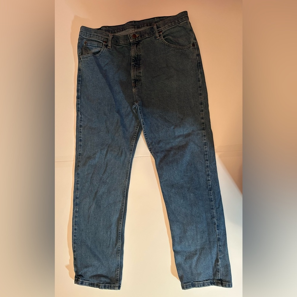 Wrangler Men's Dark Blue Straight Jeans